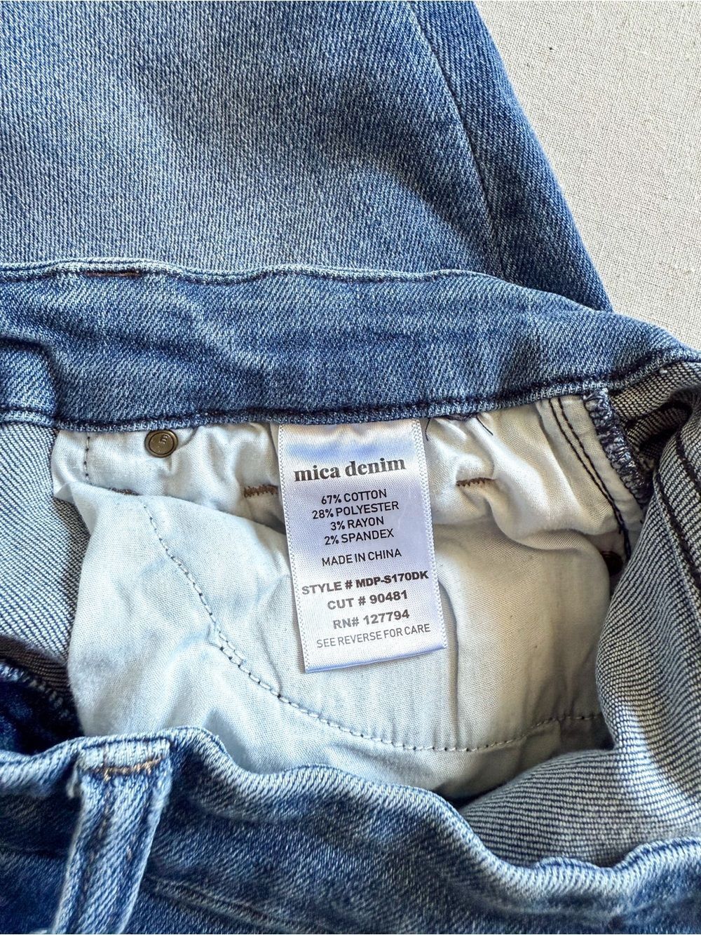 Mica Light Wash High Rise Skinny Jean Size 24 - Picture 7 of 9